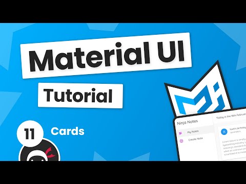 Material UI Tutorial 11 Card Components