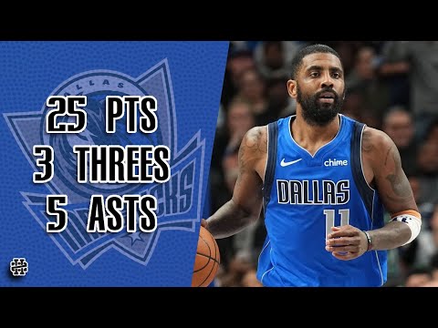 Kyrie Irving 25 pts 3 threes 5 asts vs Thunder 24/25 season
