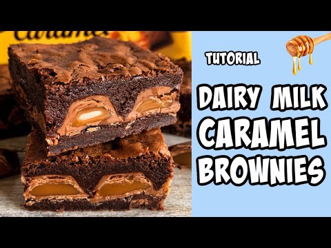 Dairy Milk Caramel Brownies! Recipe tutorial #Shorts