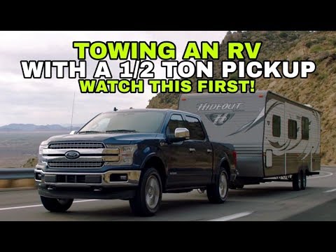 Towing a Travel Trailer RV with a 1/2 ton Pickup! Watch this!