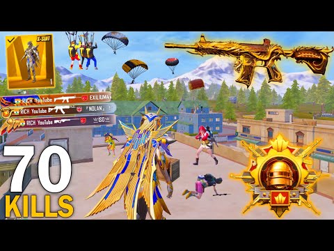 70Kills! 🔥MY BEST LIVIK GAMEPLAY in NEW MODE with PHARAOH X-Suit😈 Pubg Mobile