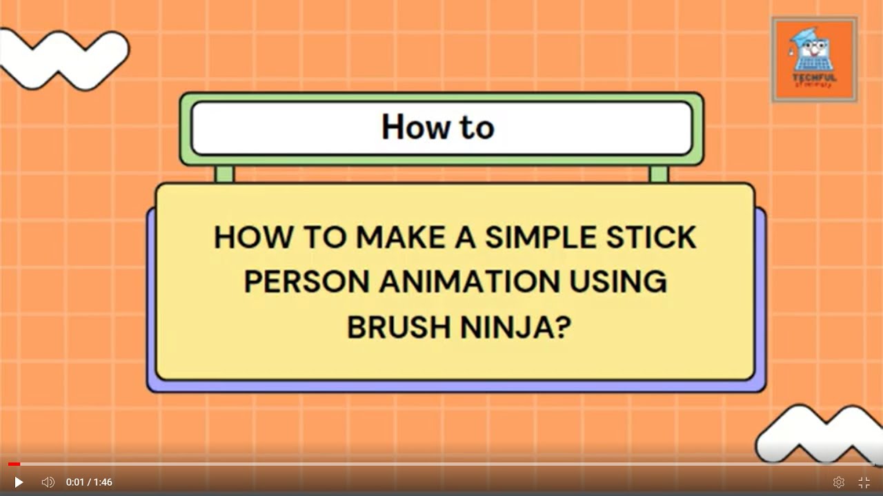 How to Make a Simple Stick Person Animation using Brush Ninja