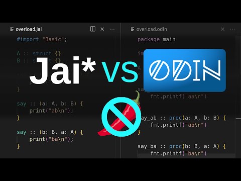 Jai vs Odin systems programming languages (Non-spicy takes!)