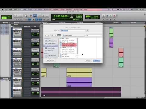 Pro Tools 10 AAF/OMF Export/Import Tutorial