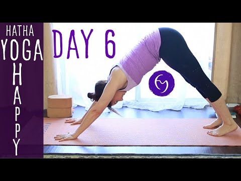 30 Minute Hatha Yoga Happiness: Practice and Let Go Day 6 | Fightmaster Yoga Videos thumbnail