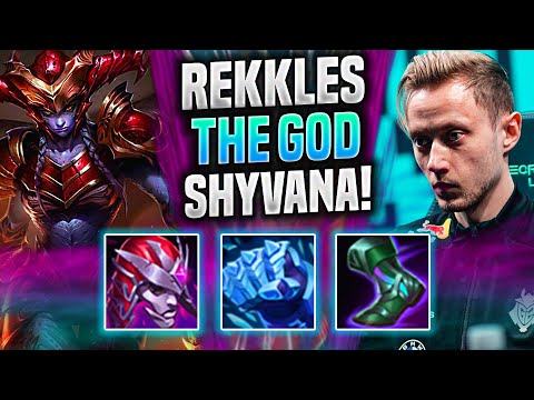 REKKLES IS A GOD WITH SHYVANA! - KC Rekkles Plays Shyvana Jungle vs Lee Sin! | Season 2022
