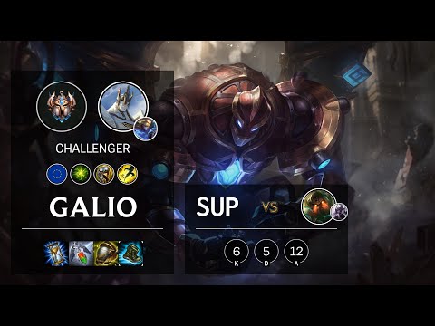 Galio Support vs Nautilus - EUW Challenger Patch 10.13