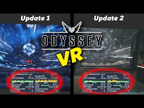 UPDATE 2 Performance Comparison // Elite Dangerous Odyssey in VR