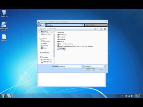 Extract Email Addresses From Text & HTML Files Software