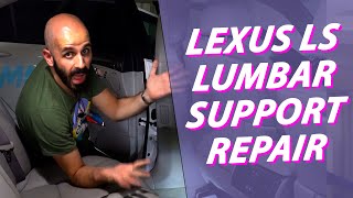 Fixing a broken Lexus LS lumbar support