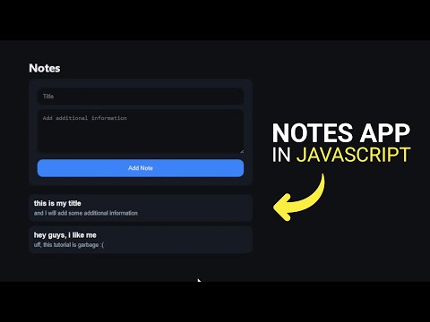 How To Build Notes App Using HTML CSS and… - Partner