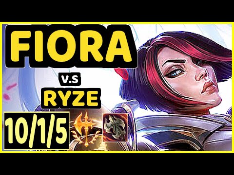 ARMUT (FIORA) vs RYZE - 10/1/5 KDA TOP CHALLENGER GAMEPLAY - EUW