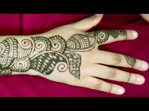 Easy beautiful back hand mehndi design/ mehndi design 2020 /Fahima's mehndi design/মেহেদি ডিজাইন।