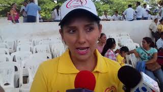 Tirsa Nelly  Martinez de Escobar en entrevista explica sobre la Equino Terapia que fue inaugurada en
