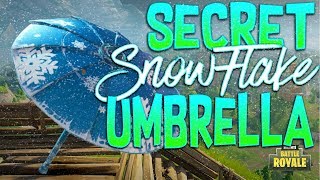 Fortnite Battle Royale Secret Snowflake Umbrella - How To Unlock The Secret Snowflake Umbrella