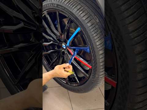 How We Added M Stripes on BMW Rims with Vinyl