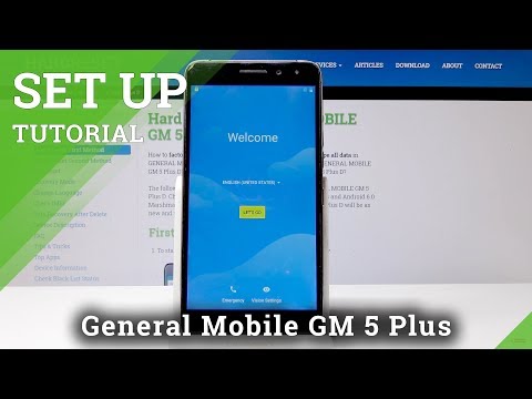 General Mobile GM 5 Plus D Set Up Process