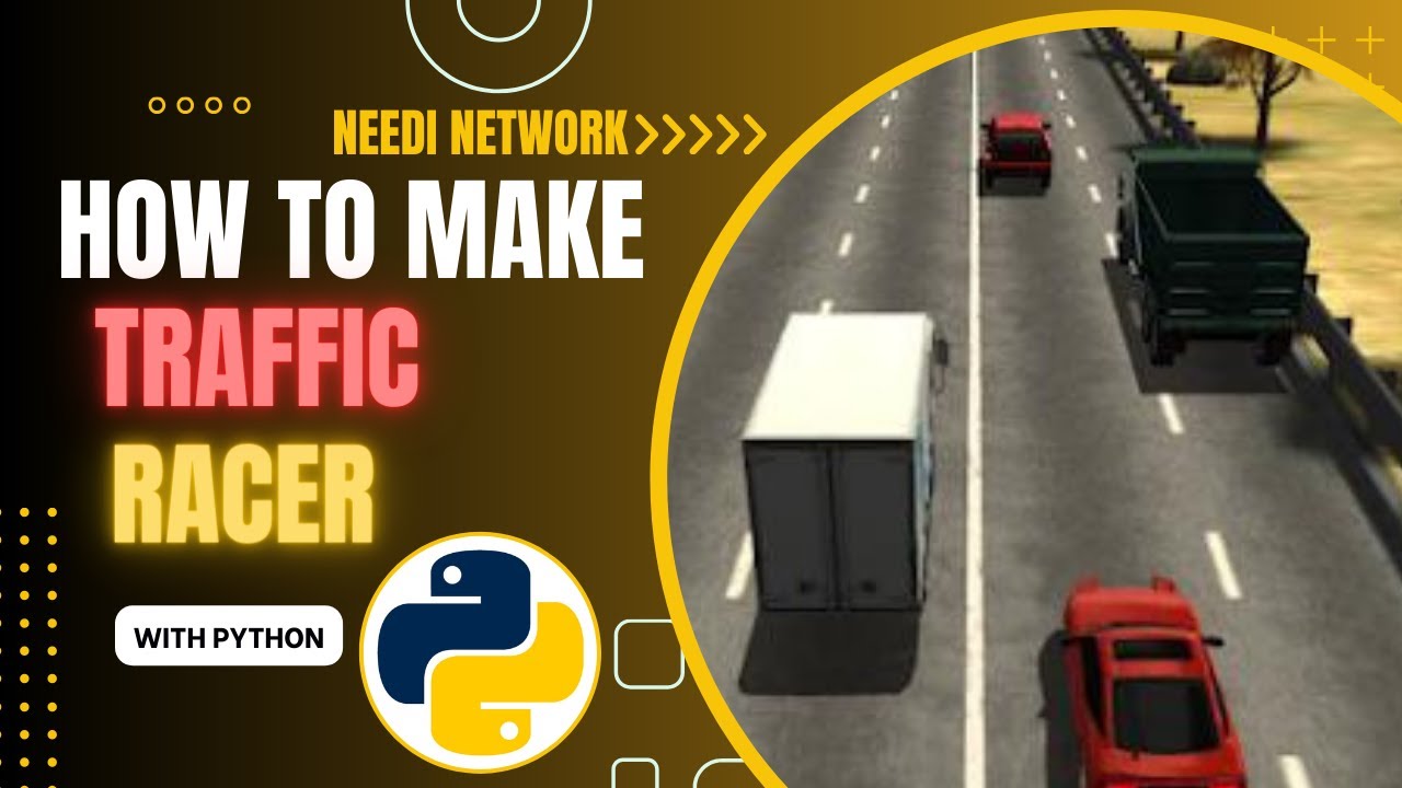 How To Make Traffic Racer Game With Python | Python Projects For Beginners | Pygame Tutorials