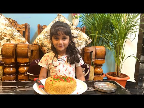 This is how my 4 years old daughter prepared cake for the first time. #zareenazoya #cake #cakes #