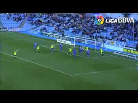 Getafe 0-2 Zaragoza Goles de el Chupete Suazo jornada 24 liga bbva 02-14-2010 metgol.com