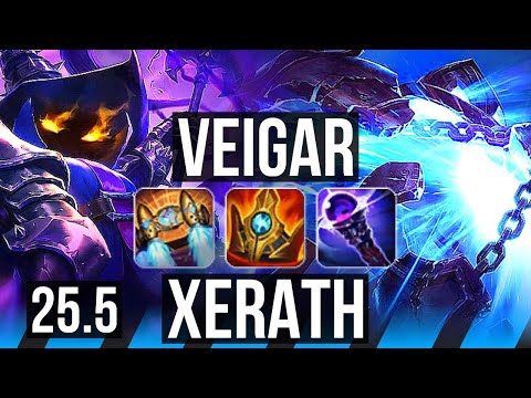 VEIGAR vs XERATH (MID) | Rank 3 Veigar, 6/2/4 | EUW Challenger | 25.5