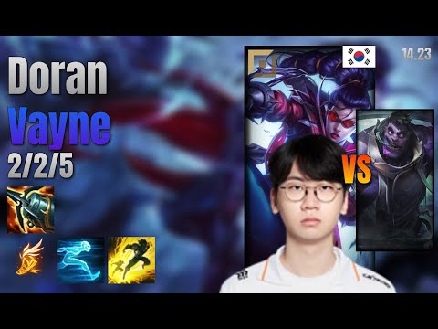 Doran Top Vayne vs Dr. Mundo lol KR solo rank Full Game 14.23