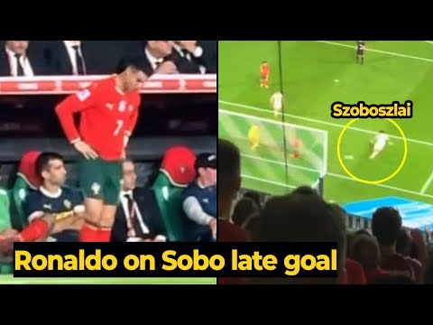 Ronaldo was furious after Dominik Szoboszlai scored a late equalizer for Hungary last night