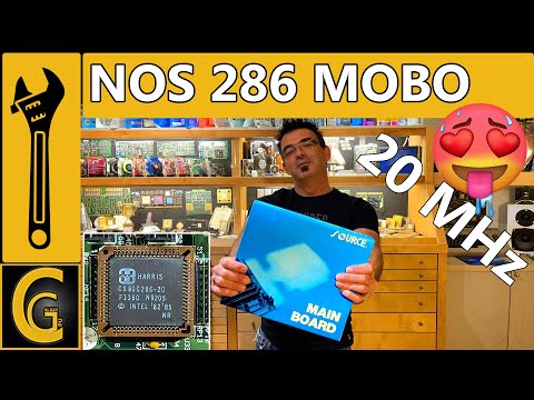 New Old Stock 286 Mainboard at 20MHz, Battery Repair, Testing and Gaming