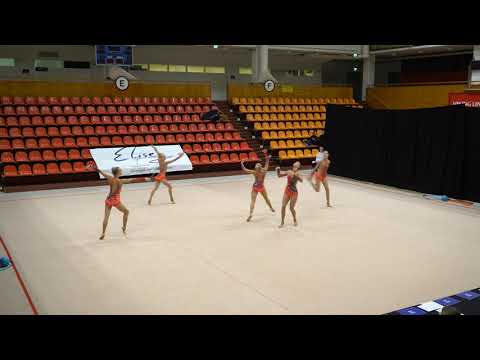 Rytmisen voimistelun naisten maajoukkue vanne/keilat ohjelma 2019