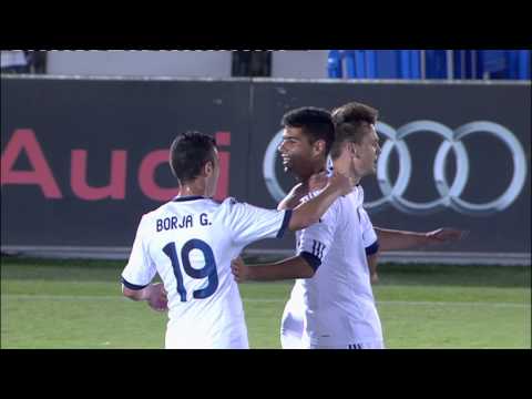 Gol de Juanfran (1-0) en el Real Madrid Castilla - CE Sabadell Jornada 5