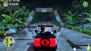Lego Jurassic World: Jurassic Park Gate FREE ROAM (All Collectibles) - HTG