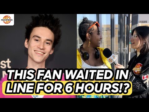 INTERVIEWING THE FIRST FAN IN LINE AT THE JACOB COLLIER SHOW! | MUCHMUSIC
