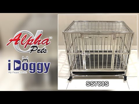 Collapsible Stainless Steel Dog Cage (SS780S)