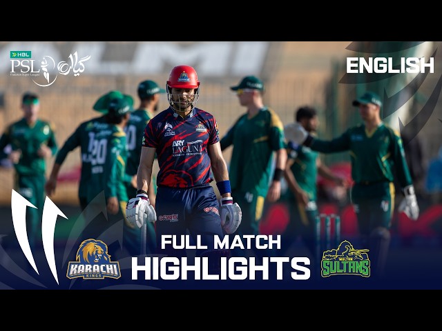 Full Match Highlights | Karachi Kings vs Multan Sultans | English | Match 28 | HBL PSL 11 | MZB1K
