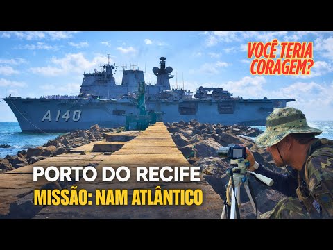 OLHA ONDE EU FUI PARAR! CHEGADA DO NAM ATLÂNTICO O MAIOR NAVIO DA MARINHA NO PORTO DO RECIFE.