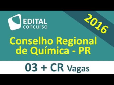 Edital Concurso Conselho Regional de Química PR 2016 - Paraná