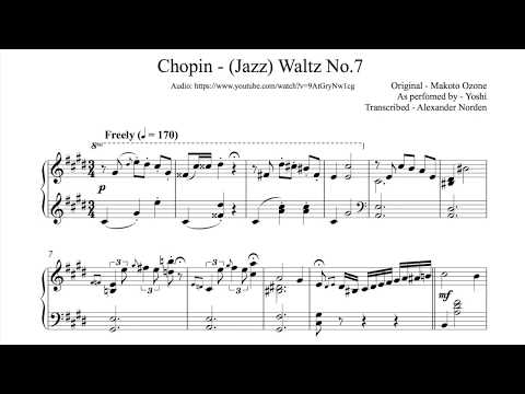Chopin - (Jazz) Waltz No.7 | Makoto Ozone, as performed by Yoshi