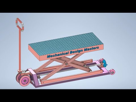 Mechanisms of Lifting Table - Mechanical Mechanisms - Mechanical Principles - Converting Rotational