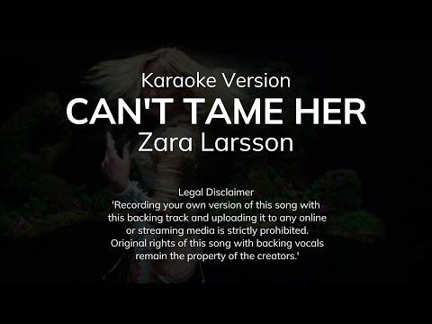 Zara Larsson - Can't Tame Her (Karaoke Version)