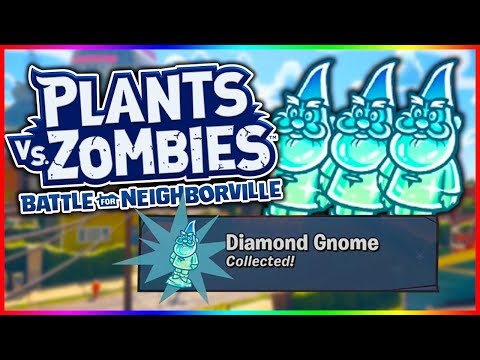 ALL DIAMOND GNOMES [ Town Center ] Plants vs Zombies Battle For Neighborville
