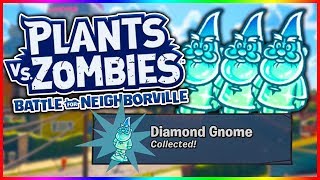 ALL DIAMOND GNOMES [ Town Center ] Plants vs Zombies Battle For Neighborville