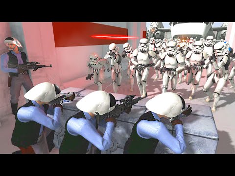 Can Rebel Army hold SHIP DEFENSE vs STORMTROOPER BOARDING?! - Men of War: Star Wars Mod