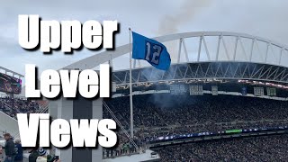 Seahawks game upper level views at Lumen Field