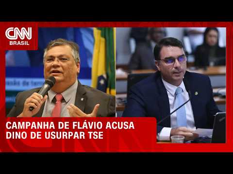 Dino usurpa competência do TSE para liberar mentira, diz campanha de Flávio | CNN AGORA