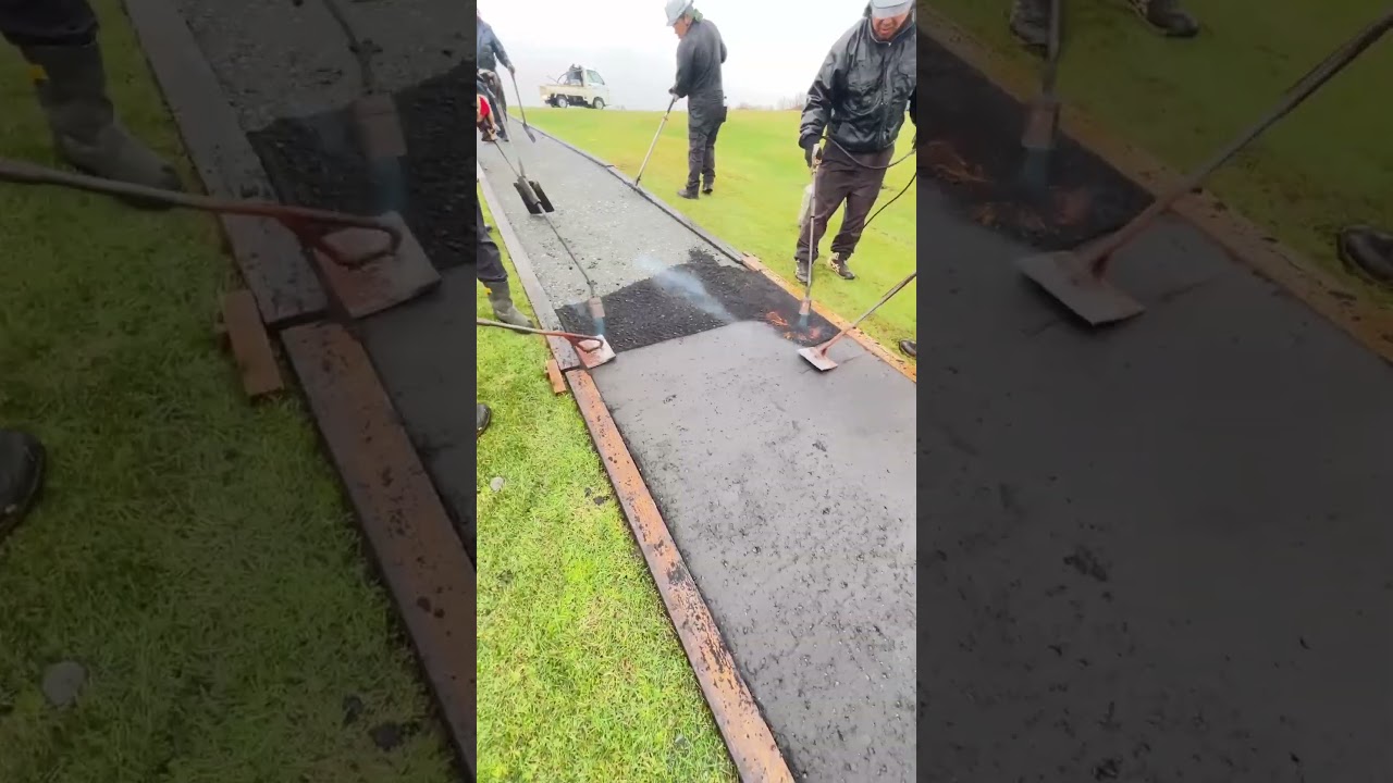 Leveling, Heating, and Finishing – The Asphalt Rubbing Process