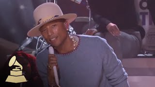 Pharrell Williams Performs Please Come Home For Christmas (Excerpt) | GRAMMYs