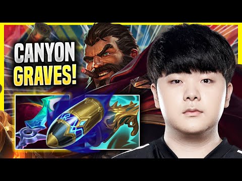 CANYON IS A MONSTER WITH GRAVES! - DK Canyon Plays Graves JUNGLE vs Lee Sin! | Preseason 2022