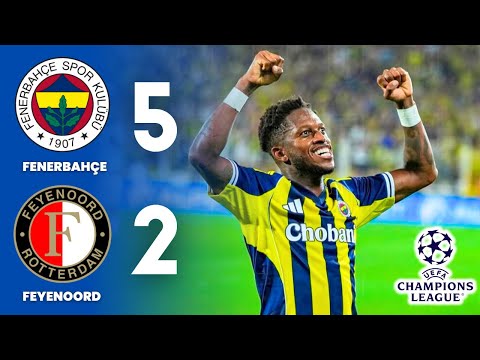 Fenerbahce vs Feyenoord (5-2) Highlights | UEFA Champions League 25/26