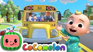 Wheels on the Bus! (School Edition) | @CoComelon | Nursery Rhymes | Karaoke!