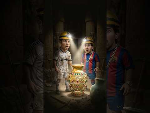 Ronaldo vs Messi: Gold or a Shocking Surprise?!😱⚱️#ronaldo #cr7 #messi #shorts